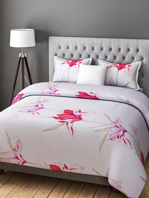 COTTON DOUBLE BEDSHEET WITH 2 PILLOW COVERS - 14916171 - Very Small Image - 1