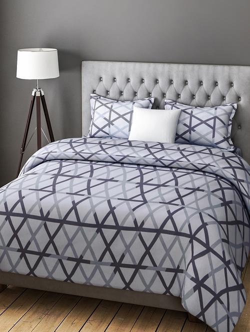 COTTON DOUBLE BEDSHEET WITH 2 PILLOW COVERS - 14916175 - Very Small Image - 1