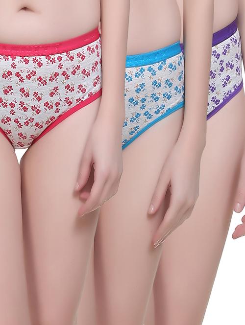 Set of 3 multi colored hipster panties - 14916721 - Standard Image - 1