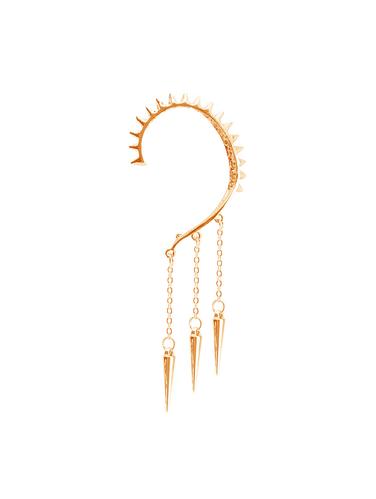 gold metal cuff earrings - 14916950 - Very Small Image - 1