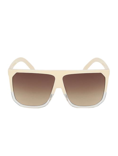 REACTR- Retro Square Sunglasses Premium Dual Tone Luxury Oversized Vintage Sunglasses for Women(EL1022-C2) - 14918049 - Standard Image - 1