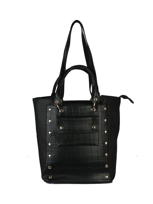 black leatherette regular handbag - 14918053 - Very Small Image - 1