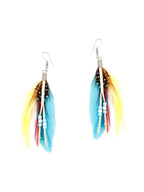 blue metal drop earrings - 14918557 - Very Small Image - 1