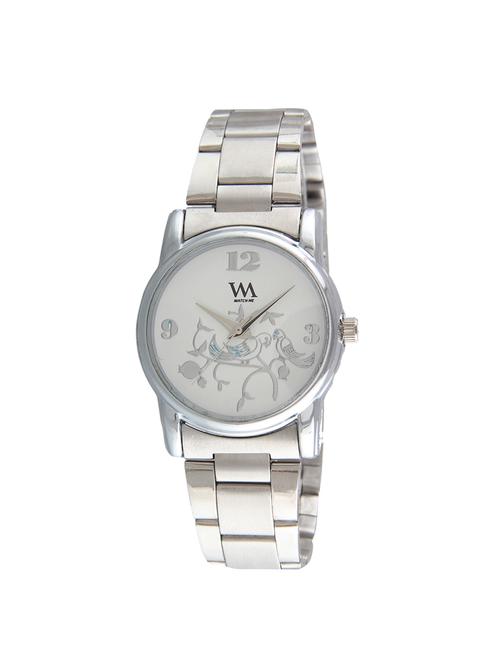 Watch Me White Dial Silver Metal Watch for Women WMAL-265-W - 14918664 - Very Small Image - 1