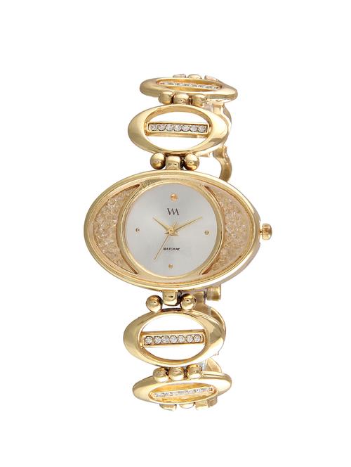 Watch Me White Dial Gold Metal Watch for Women WMAL-308 - 14918668 - Very Small Image - 1