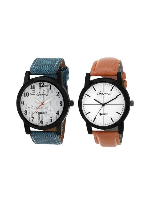 GEN-Z Combo of two Social and Minimalist Watches - 14918934 - Standard Image - 1