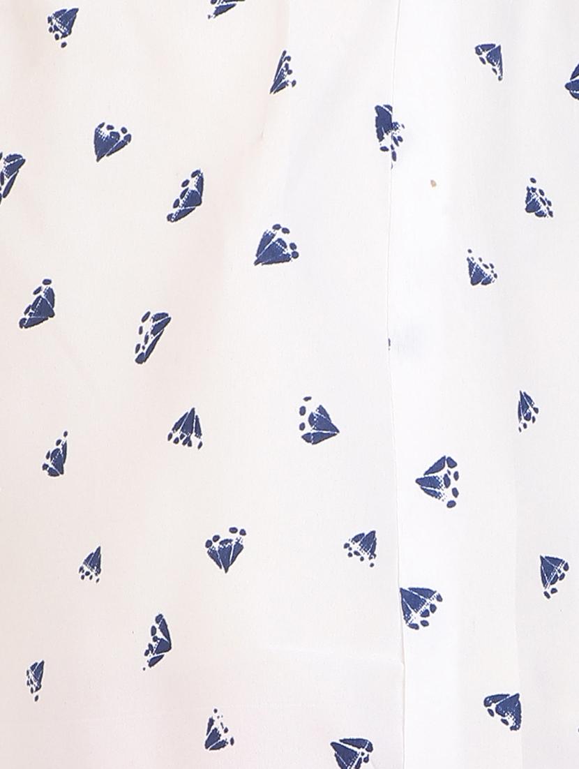 white printed crepe palazzo - 14918958 - Zoom Image - 4