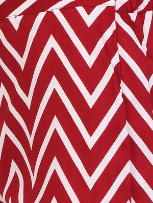 red printed crepe palazzo - 14919001 - Standard Image - 4