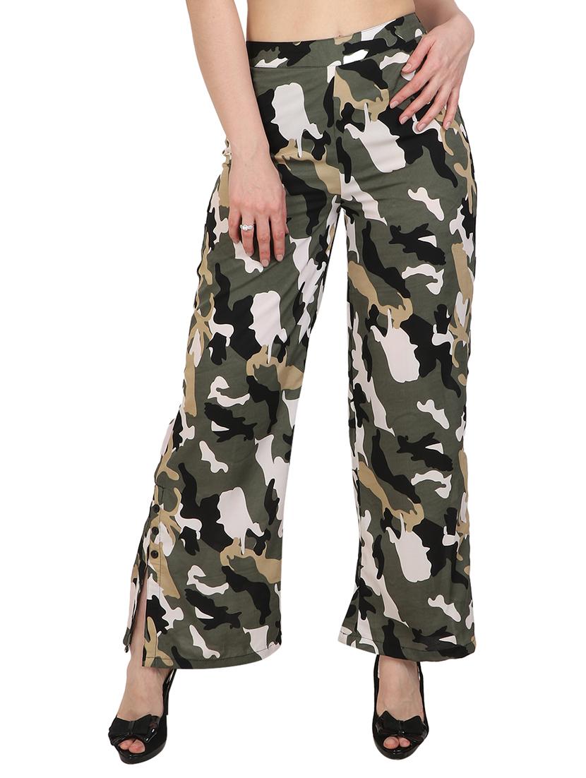 multi crepe palazzos - 14919038 - Zoom Image - 1