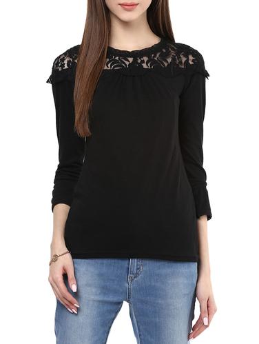 solid black cotton top - 14919780 - Very Small Image - 1