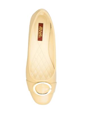 beige fabric slip on ballerina - 14920196 - Standard Image - 4