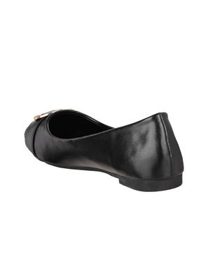black fabric slip on ballerina - 14920197 - Standard Image - 3
