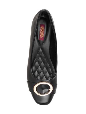 black fabric slip on ballerina - 14920197 - Standard Image - 4