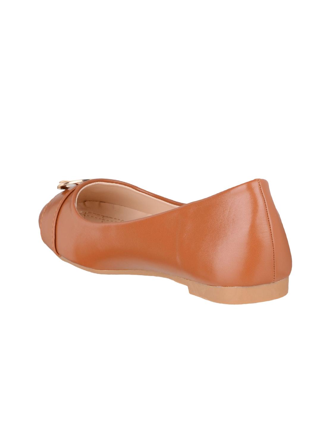 tan fabric slip on ballerina - 14920198 - Zoom Image - 3