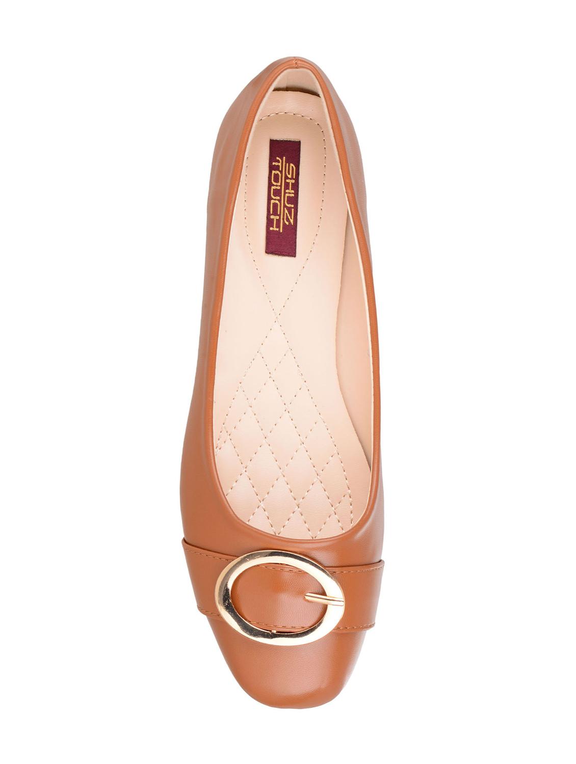 tan fabric slip on ballerina - 14920198 - Zoom Image - 4