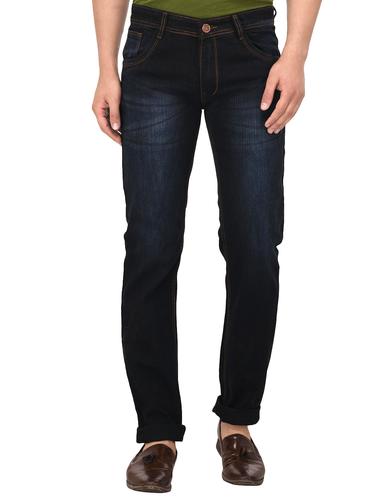dark blue cotton washed jeans - 14920204 - Very Small Image - 1