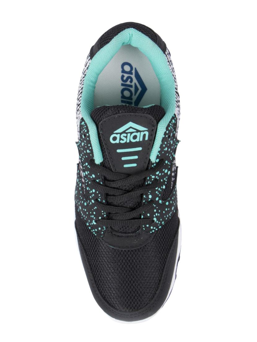 black mesh laceup sports shoes - 14920468 - Zoom Image - 4