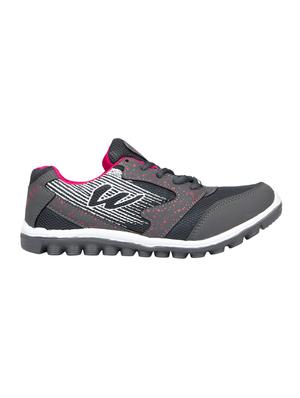grey mesh laceup sports shoes - 14920469 - Standard Image - 2