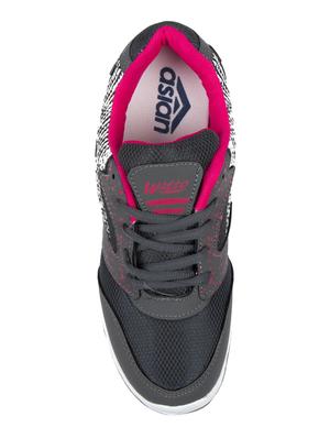 grey mesh laceup sports shoes - 14920469 - Standard Image - 4
