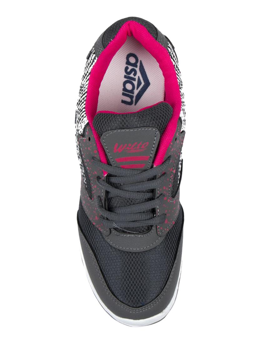 grey mesh laceup sports shoes - 14920469 - Zoom Image - 4