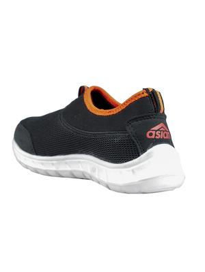 black mesh slip on sports shoes - 14920470 - Standard Image - 3