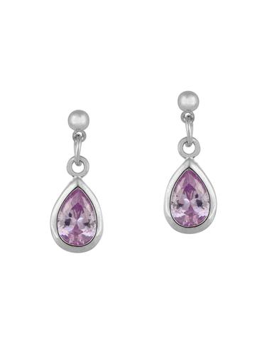 purple brass drop earrings - 14920552 - Very Small Image - 1