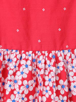 round neck floral print frock - 14920725 - Standard Image - 4
