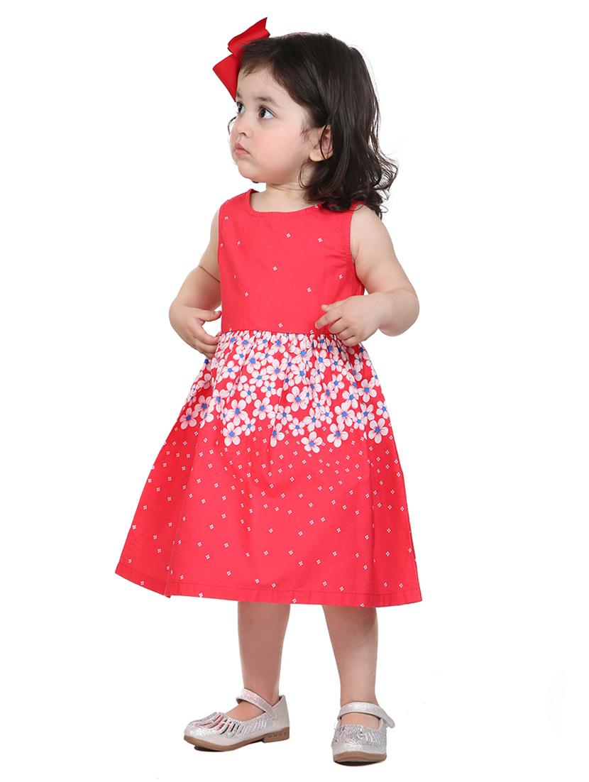 round neck floral print frock - 14920725 - Zoom Image - 1