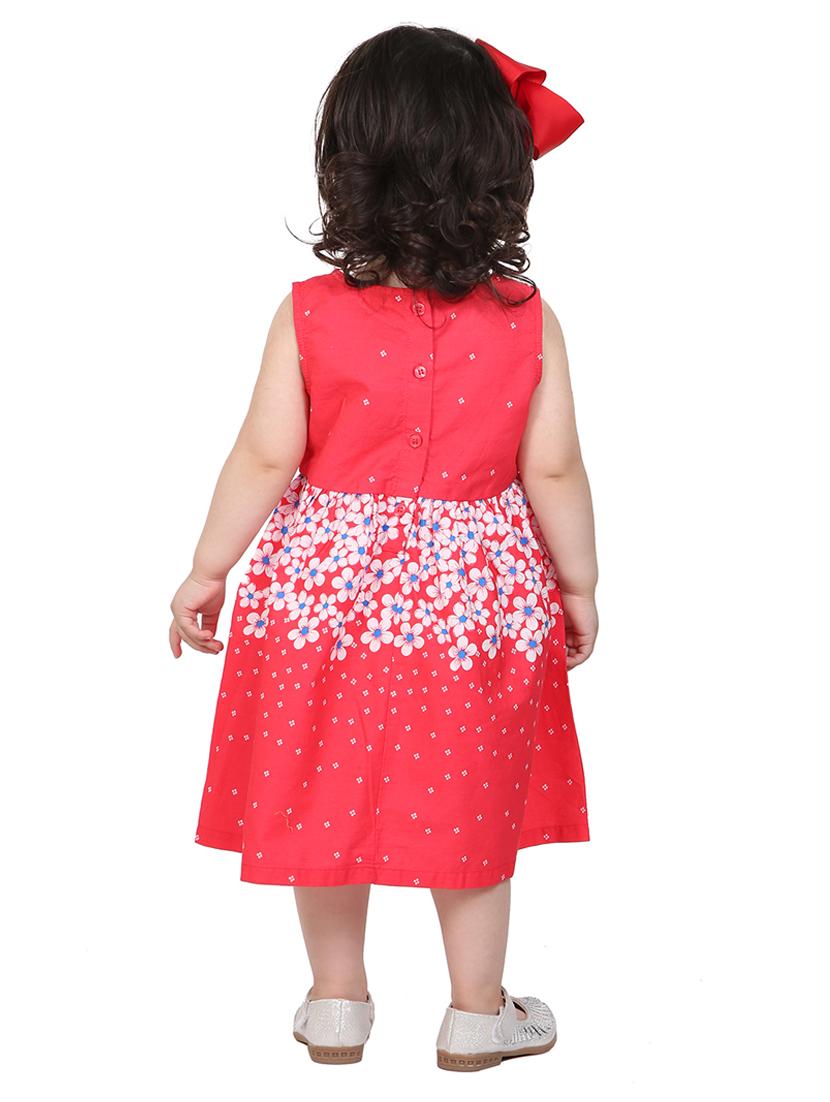 round neck floral print frock - 14920725 - Zoom Image - 3