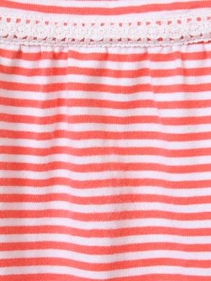 lace detail striped frock - 14920790 - Standard Image - 3