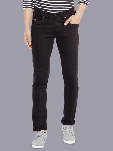 brown denim plain jeans - 14920944 - Very Small Image - 1