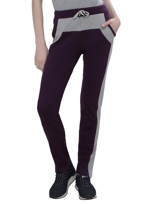 black cotton track pants - 14920988 - Standard Image - 1