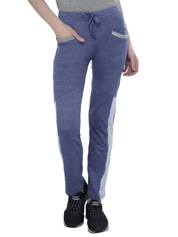 blue cotton track pants - 14920996 - Zoom Image - 1