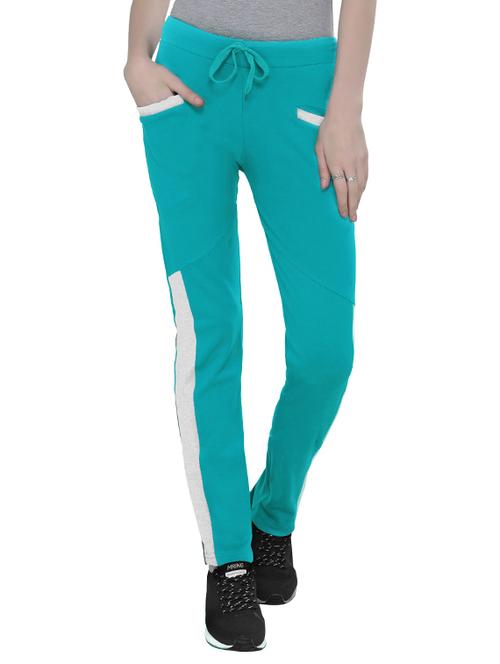 green cotton track pants - 14920999 - Standard Image - 1