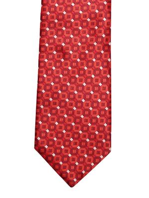 red micro fiber tie with pocket square and cufflinks - 14921248 - Standard Image - 2