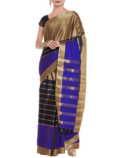 multi art silk woven saree with blouse - 14921342 - Very Small Image - 1