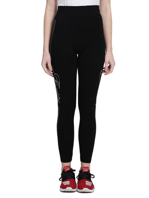 black cotton track pants - 14921355 - Standard Image - 1