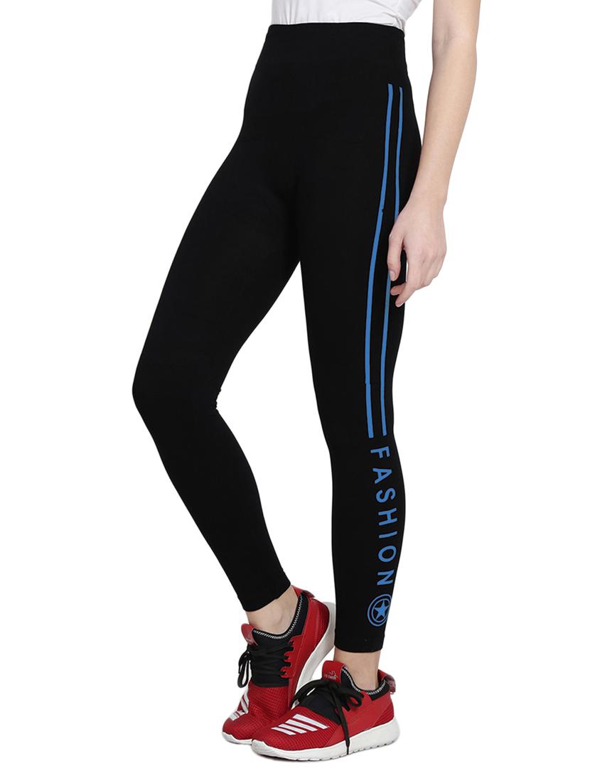 black cotton track pants - 14921356 - Zoom Image - 2