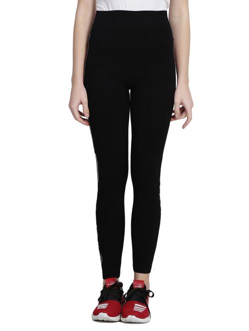 black cotton track pants - 14921359 - Standard Image - 1