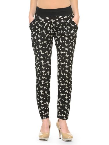 black printed cotton pajama - 14921405 - Very Small Image - 1