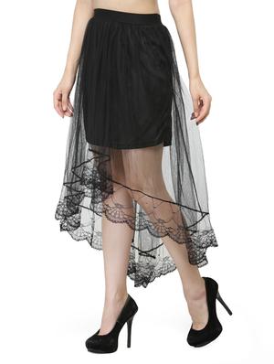 black net layered skirt - 14921432 - Standard Image - 2