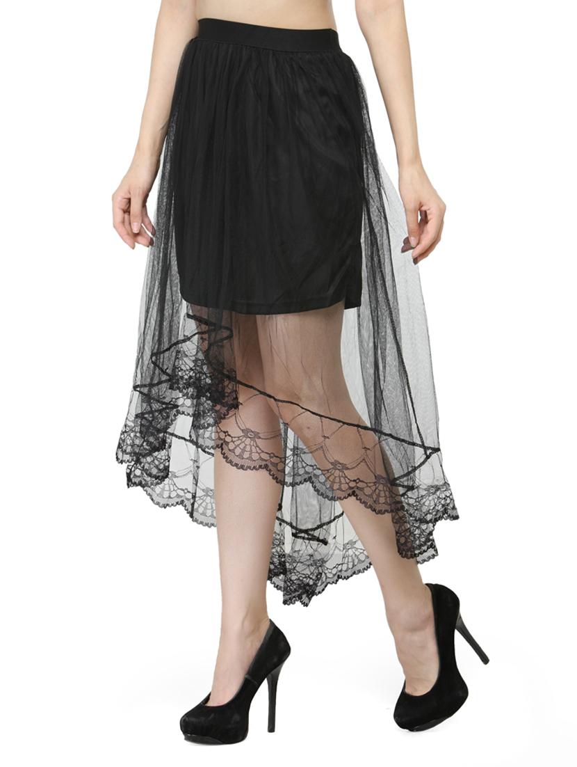 black net layered skirt - 14921432 - Zoom Image - 2