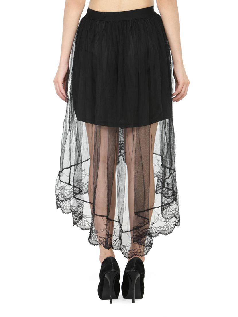 black net layered skirt - 14921432 - Zoom Image - 3