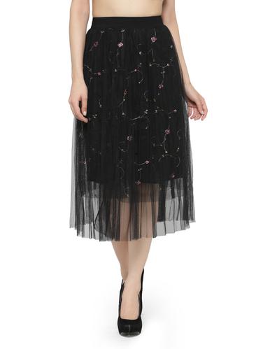 black net aline skirts - 14921443 - Very Small Image - 1