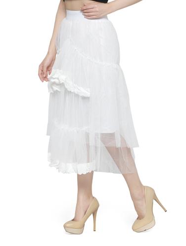 white net layered skirt - 14921449 - Very Small Image - 1