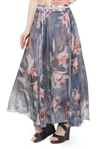 multi colored chiffon maxi skirt - 14921498 - Very Small Image - 1