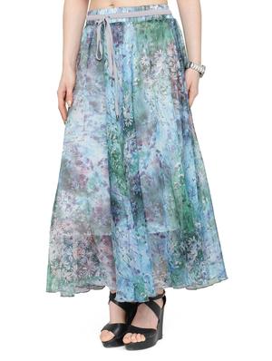 multi colored chiffon maxi skirt - 14921502 - Standard Image - 2