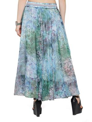 multi colored chiffon maxi skirt - 14921502 - Standard Image - 3