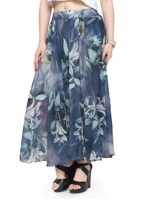 multi colored chiffon maxi skirt - 14921505 - Standard Image - 2