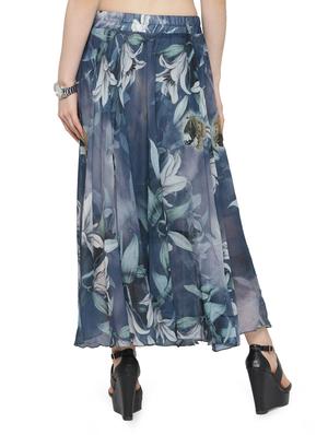 multi colored chiffon maxi skirt - 14921505 - Standard Image - 3
